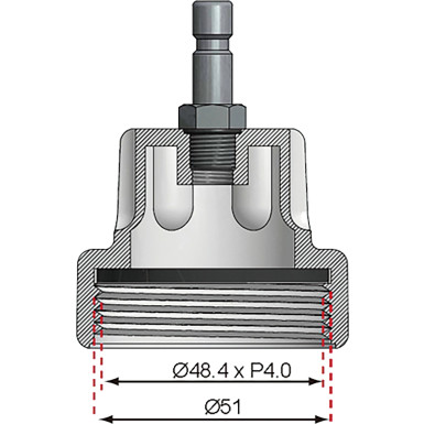 BGS Adapter Nr. 11 für Art. 8027, 8098 | für Audi, VW | 8027-11