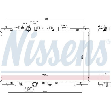 Wasserkühler PKW | Honda CR-V 12 | 606522