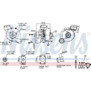 Nissens Turbo | AUDI,SKODA,VW 00-08 | 93173