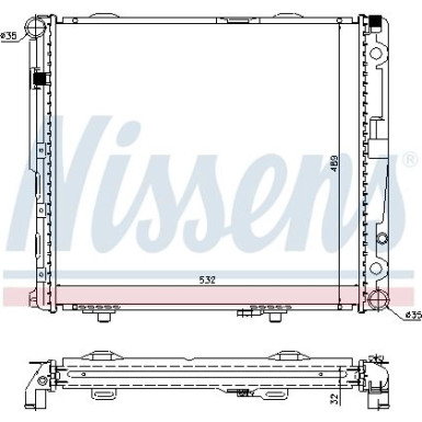 Wasserkühler PKW | MERCEDES W124 | 62693A