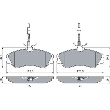 Bremsklötze | PEUGEOT,CITROEN | 0 986 424 223