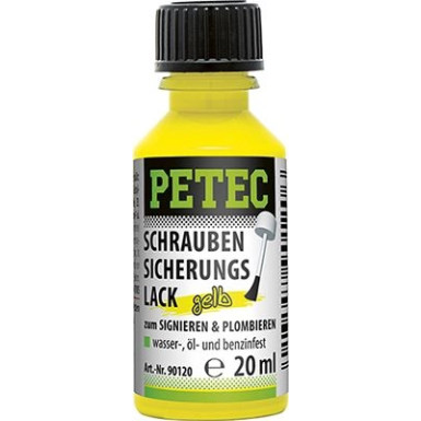 Petec Schraubensicherungslack Gelb 20ml | 90120