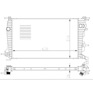 Kühler, Motorkühlung | 550004