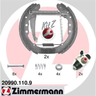 ZIMMERMANN Bremsbacken | 20990.110.9