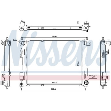 Wasserkühler PKW | Kia Rio IV 16 | 606731