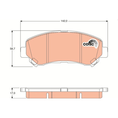 Bremsklötze VA SUV/LCV | NISSAN Qashqai,X-Trail,RENA 07 | GDB3467