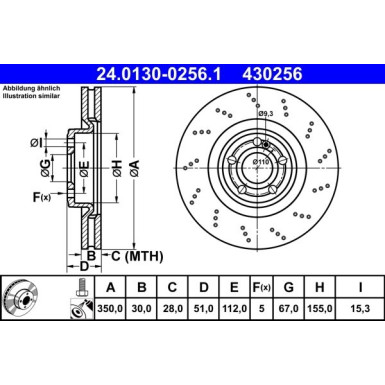 Bremsscheibe | 24.0130-0256.1