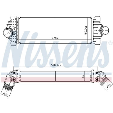 Ladeluftkühler PKW | Ford Transit/Tourneo 2.0 TDCI 12 | 961230