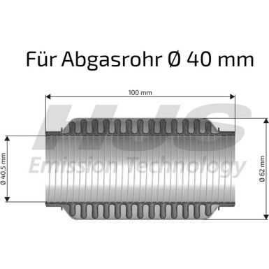 Flexrohr, Abgasanlage | Flexrohrverbinder | 83 00 8548