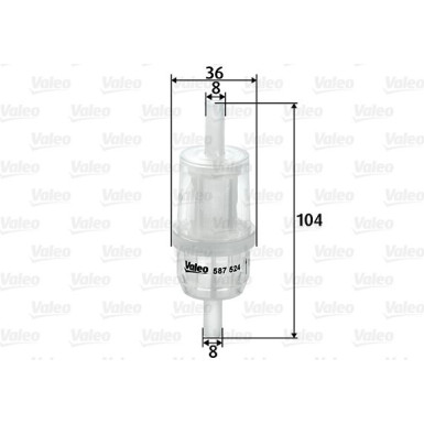 VALEO Kraftstofffilter | 587524