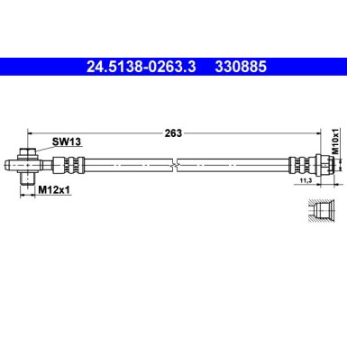 Bremsschlauch | 24.5138-0263.3