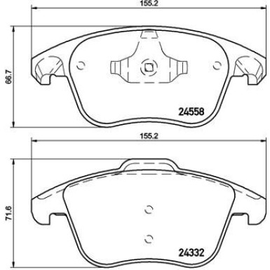 BREMBO Bremsklötze VA | CITROEN C4 06-15 | P 61 117X