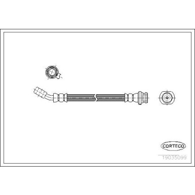 CORTECO Bremsschlauch | 19035051