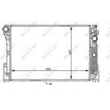 NRF Motorkühler | 59108
