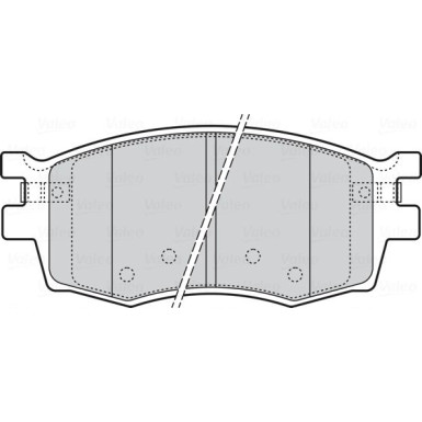 VALEO Bremsbelagsatz, Scheibenbremse | 301868