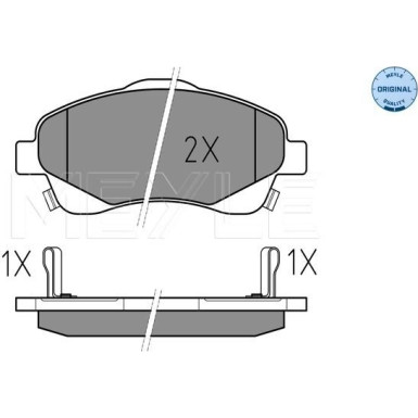 Bremsbelagsatz Toyota P. Avensis/Corolla 03-09 Mit Sensor | 025 237 6819/W