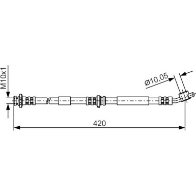 Bremsschlauch VA re | NISSAN Primera 96 | 1987476789