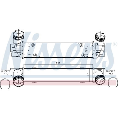 Ladeluftkühler PKW | BMW 3-Series E90 05 | 96480