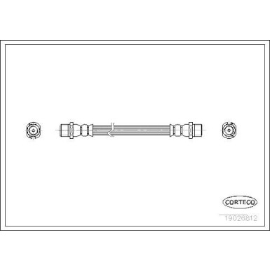 CORTECO Bremsschlauch | 19026812