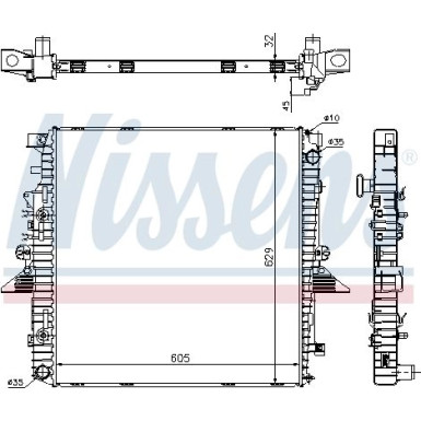 Wasserkühler PKW | RANGE ROVER SPORT 4.2-4.4 05 | 64320A