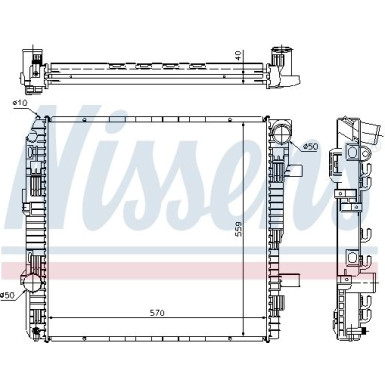 Wasserkühler LKW | MERCEDES ATEGO 98 | 62794A