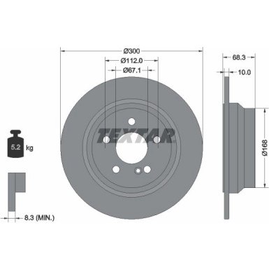 Bremsscheibe Db T. Cls (C218), E (W211, W212) 1,8-3,2 03/02 | 92115405