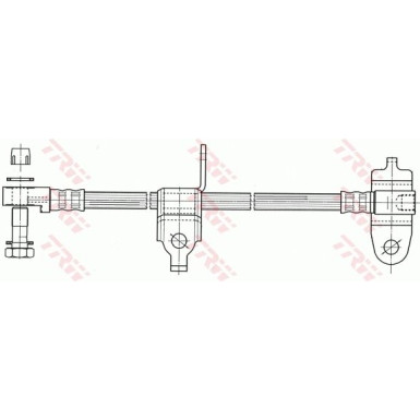 Bremsschlauch | FORD TRANSIT Bus 2.4 TDCi 04-06 | PHD953