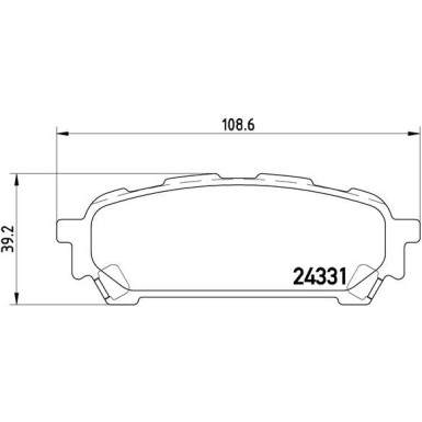 BREMBO Bremsklötze HA | SUBARU Forester, Impreza 99-12 | P 78 014