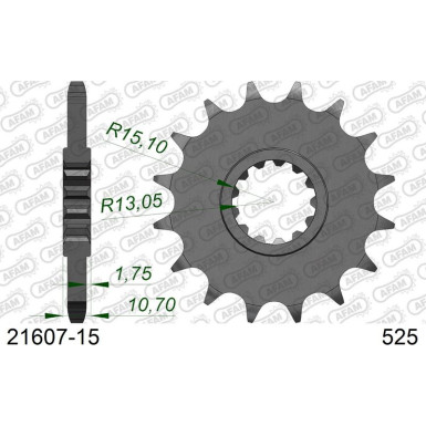 AFAM Ritzel 15 Zähne | für 525 | 21607-15