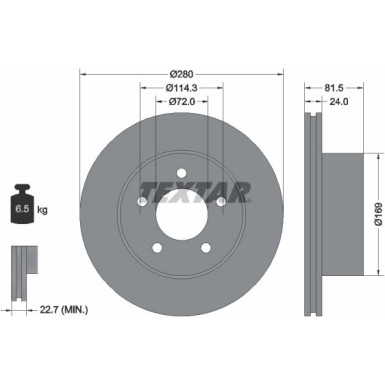 Bremsscheibe Jeep P. Cherokee/Grand Cherokee -99/Wrangler | 92113500