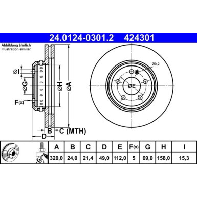 Bremsscheibe | 24.0124-0301.2