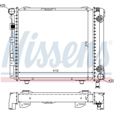 Wasserkühler PKW | MERCEDES W124 | 62650