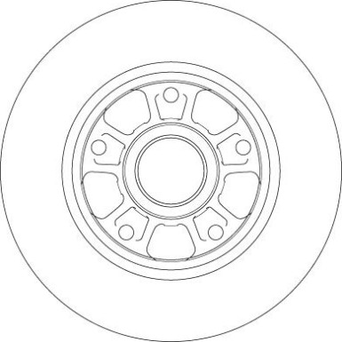 72 482 050 Bremsscheibe HA | RENAULT MEGANE III 13 | DF6182