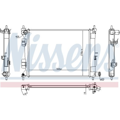 Wasserkühler PKW | Hyundai i20 1.2/1.4i 14 | 675072