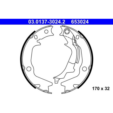 ATE Bremsbacken | 03.0137-3024.2