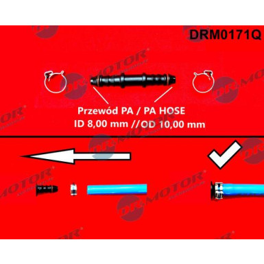 DR.MOTOR Schlauchverbinder, Kraftstoffschlauch DRM0171Q