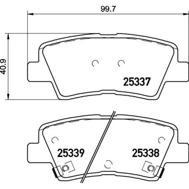 BREMBO Bremsklötze HA | HYUNDAI i30 KIA Carens 12 | P 30 094