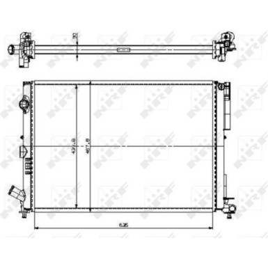 NRF Motorkühler | 509526