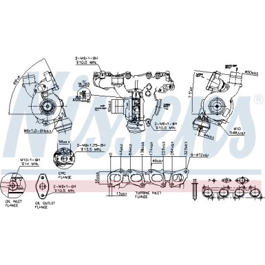 Nissens Turbo | CADILLAC BLS,OPEL,FIAT,SAAB 06 | 93131