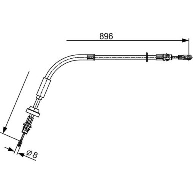 Handbremsseil | FORD | 1987482543