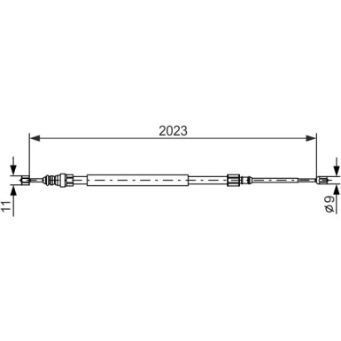 Handbremsseil | RENAULT Megane 02 | 1987477786