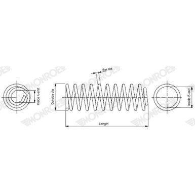 MONROE Fahrwerksfeder | SP4085