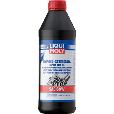 Liqui Moly Hypoid-Getriebeöl (GL5) SAE 80W 1 l | 1025 | 1L Dose Kunststoff