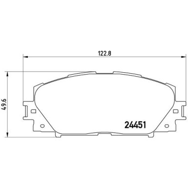 BREMBO Bremsklötze VA | LEXUS CT/TOYOTA Prius 09 | P 83 106