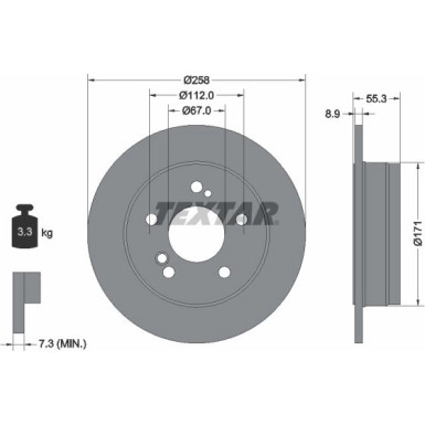 Bremsscheibe Db T. W124/201 | 92032003