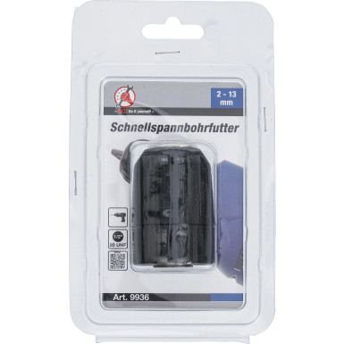 BGS Schnellspannbohrfutter | 2 - 13 mm - 1/2"""" x 20 UNF | 9936