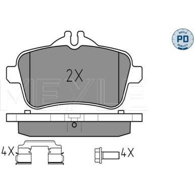 Bremsbelagsatz Db T. W166 11- Amg | 025 252 1516/PD