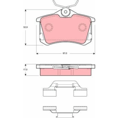 Bremsklötze HA | SEAT,Leon,SKODA Octavia,VW 98 | GDB1416