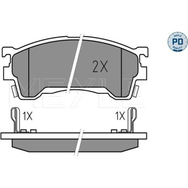 Bremsbelagsatz Mazda S. 626 91-/ Probe | 025 217 5416/PD