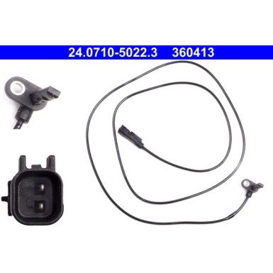 ATE ABS Sensor | 24.0710-5022.3